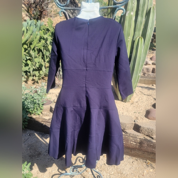 Fit & Flare Fun Navy Dress - Picture 3 of 4